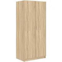 The Living Store Kleiderschrank Sonoma-Eiche 80x52x180 cm Holzwerkstoff