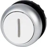 Eaton 216634 Drucktaste, RMQ-Titan, flach, rastend, weiß, beschriftet, Frontring Titan M22-DR-W-X1 - 5 Stück