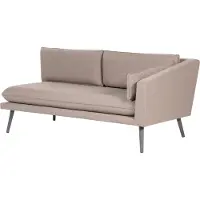Beliani Garten-Ecksofa Beige Stoffbezug L-förmig 3-Sitzer Modulsofa link seitig Modern Garten Terrasse Wohnzimmer Möbel Wohnecke Wohnlandschaft Sitzecke Sitzmöbel