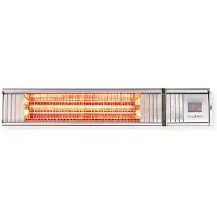 Nedis HTPA30ESS, Wandmontierter Terrassenheizer, Aluminium, Aluminium, Elektro, 2000 W, IP65
