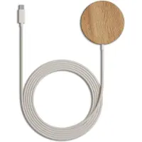 Woodcessories MagPad kabelloses Ladegerät - Geeignet für MagSafe und Qi2 - Eichenholz