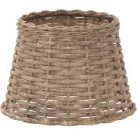 vidaXL Lampenschirm Braun Ø25x17 cm Korbweide