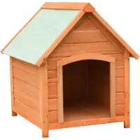 vidaXL Hundehütte Kiefernholz & Tannenholz Massiv 72x85x82 cm