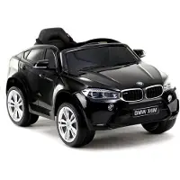 Wisam Elektroauto BMW X6 Schwarz lackiert Kinerfahrzeug Ledersitz