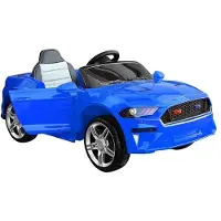 NASZEDZIECI Kinderauto BBH-718A Blau Ledersitz Reifen