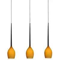 Azzardo Izza Hängeleuchte Amber Matt, 3-flammig, 78 cm breit, 120 cm hoch