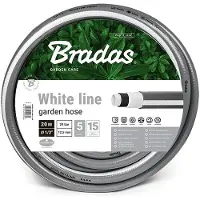 Bradas 5 Lagig Schlauch 5/8" 50m Gartenschlauch Wasserschlauch WHITE LINE WWL5/850