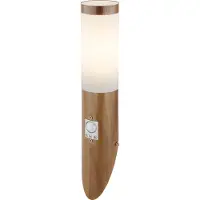 Globo Lighting Außenwandleuchte Holzoptik Bewegungsmelder