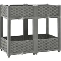 vidaXL Hochbeet 80x40x71 cm Polypropylen