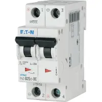 Eaton 176075 Leitungsschutzschalter, 2 A, 2p, Charakteristik: B, DC FAZ-B2/2-DC