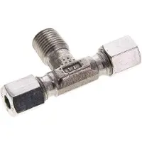 Tameson 6L & R1/4'' T-Stück aus Edelstahl mit Außengewinde 315 bar ISO 8434-1