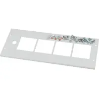 Eaton Frontabdeckung mit Montagesatz für 4x96 Meter Grau 200x600mm - 283944