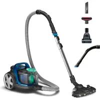 Philips Beutelloser Staubsauger 5000 Series, Turbobürste, 99.9 % Staubaufnahme, 900 W, Blau (FC9557/09)