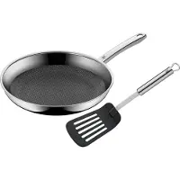 WMF 1756289990, Schwarz, Edelstahl, Aluminium, Edelstahl, Stahl, Edelstahl, Keramik, Gas, Induktion, Profi Resist, Deutschland