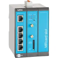 Insys Microelectronics icom MRX3 LTE, mod. LTE-Router, Ethernet-WAN, Schnelles Ethernet, SIM-Karten-Slot, Blau, Grau