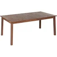 Beliani Gartentisch Dunkelbraun Akazienholz 180 x 100 cm Ausziehbar 240 x 100 cm Rechteckig Modern Outdoor Terrasse Balkon Möbel Garten Ausstattung