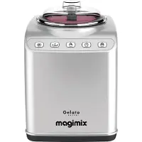 Magimix Gelato Expert, Kompressor Eismaschine, 2 l, 2 Becken, Edelstahl, 30 min, 1,5 m