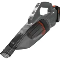 Black & Decker Dustbuster, Trocken, Teppich, Harter Boden, Treppenstufen, Beutellos, Schwarz, Grau, Orange, Akku, 20 V
