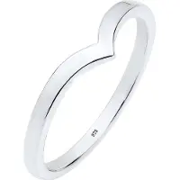 Elli Silberring "Ring V-Stacking Geo Trend Blogger 925 Sterling Silber" Gr. 54, silber, Fingerringe, Damen, 54, Silber 925 (Sterlingsilber), Silberring