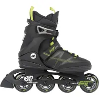 K2 Rollschuhe - F.I.T. 80 Pro - Schwarz/Grün - Inlineskates - - 44,5 - Rollschuhe