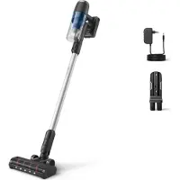 Philips 3000 series XC3032/01 Kabelloser Akku-Staubsauger, Stabstaubsauger, Beutellos, Blau, Trocken, Zyklonisch/Filterung, Harter Boden