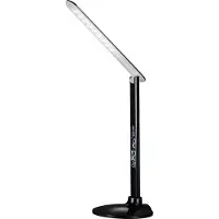 Aluminor LED-Schreibtischleuchte Success mit Uhr, schwarz