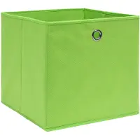 vidaXL Aufbewahrungsboxen 4 Stk. Vliesstoff 28x28x28 cm Grün