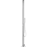 vidaXL Gartendusche 220 cm Edelstahl