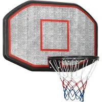 vidaXL Basketballkorb Schwarz 109x71x3 cm Polyethylen