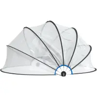 vidaXL Pool-Kuppel Rund 467x234 cm PVC