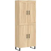 vidaXL Highboard Sonoma-Eiche 69,5x34x180 cm Holzwerkstoff