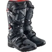 Leatt Moto 5.5 FlexLock Enduro Schwarz-Graue Motocross-Stiefel Größe 43