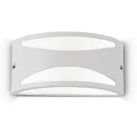 Ideal Lux Moderne Wandleuchte Rex-3 Aluminium-Kunststoff Weiß 1 Licht E27