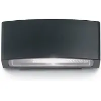 Ideal Lux ANDROMEDA AP1, Oberfläche, 2 Glühbirne(n), E27, IP55, Schwarz