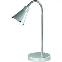 TRIO LED Tischlampe ARRAS titanfarbig