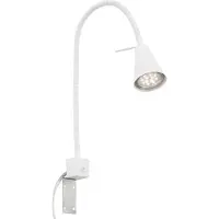 Briloner Wandlampe Tuso, weiß, Bettmontage, Metall