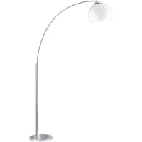 TRIO Leuchten - Moderne längliche Stehleuchte I Stehlampe I Standleuchte I Lampe I Leuchte Chrom - Brasilia I Wohnzimmer I Schlafzimmer - Metall Länglich - LED geeignet E27