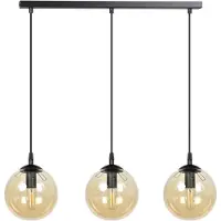Emibig Hängeleuchte Cosmo Amber E14 L:70cm B:21,5cm H:100cm dimmbar