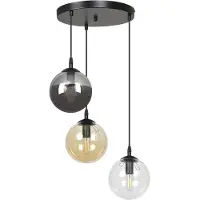 Emibig Hängeleuchte Cosmo Graphit E14 L:40cm B:37cm H:100cm dimmbar