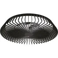 Mantra-Iluminacion Smart LED-Deckenventilator Himalaya, schwarz, DC, leise