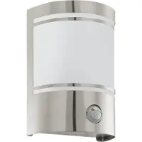 Eglo Außenwandlampe Cerno, Bewegungsmelder, Edelstahl