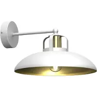 Eko-Light Wandlampe Felix, weiß/gold