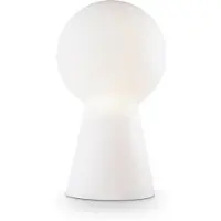 Ideal Lux BIRILLO TL1 SMALL, Weiß, Glas, Metall, Wohnzimmer, IP20, E27, 1 Glühbirne(n)