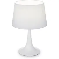 Ideal Lux London tl1 small, Weiß, Metall, Polyvinylchlorid (PVC), IP20, II, E27, 1 Glühbirne(n)