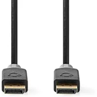 Nedis Gold Ccbw38010at20 Displayport-kabel Dp M-dp M 8k Vergoldet 2 M 60hz