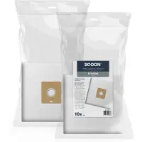 SQOON Staubsaugerbeutel 10 Stück Geeignet für Uni-Bag Plus, Hochwertige Filterbeutel, Langlebig & Passgenau (10)