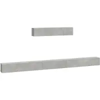 The Living Store 6-tlg. TV-Schrank-Set Betongrau Holzwerkstoff