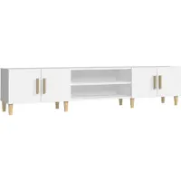 The Living Store TV-Schrank Weiß 180x31,5x40 cm Holzwerkstoff