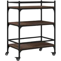 vidaXL Küchenwagen Braun Eichen-Optik 65x40x86,5 cm Holzwerkstoff