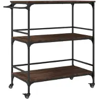 vidaXL Küchenwagen Braun Eichen-Optik 100,5x50x105 cm Holzwerkstoff